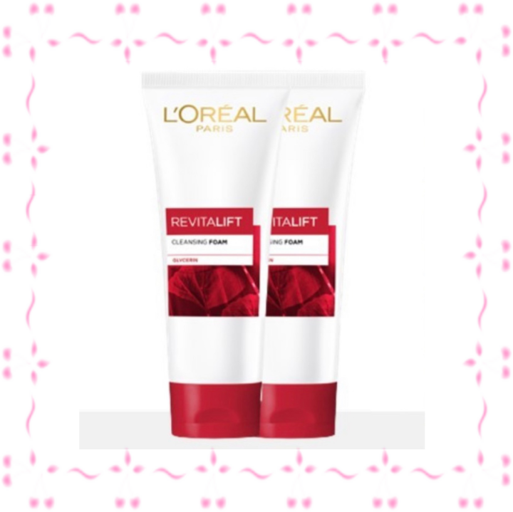 loreal-revitalift-100-ml-x2-ลอรีอัล-รีไวทัลลิฟท์-มิลค์โฟม-โฟมล้างหน้าเพื่อผิวอ่อนเยาว์-แพ็ค-2-100มล