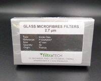 กระดาษกรอง Glass Microfiber filter Without binder (Pre-filtration for membranes) FV24 Dia.47 mm. ; Filtratech France