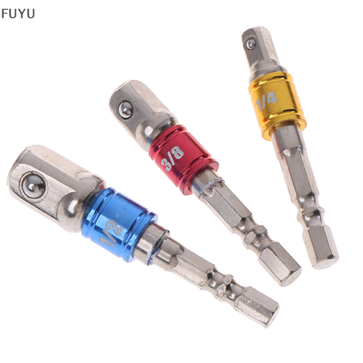 fuyu-1-4-3-8-1-2-ซ็อกเก็ตอะแดปเตอร์ไดรฟ์-hex-shank-converter-extension-drill-bits