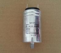 8UF 450V ที่อยู่อาศัยอลูมิเนียมตัวเก็บประจุเครื่องซักผ้าประเภทสกรูเครื่องซักผ้าชิ้นส่วนเครื่องเป่า Acces