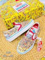 รองเท้าผ้าใบ แวนส์ SLIP ON CLASSIC WHERES WALDO BEACH (ไซส์.36-44) รองเท้าแฟชั่น รองเท้าลำลอง รองเท้าใส่เที่ยว ใส่ได้ทั้งชาย-หญิง (สินค้าพร้อมจัดส่ง) B20A018