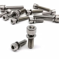 M2 M10 DIN912 304 A2สแตนเลส Allen Hexagon Hex Socket Cap Head SEM Screw Bolt พร้อมสปริงเครื่องซักผ้าแยกปะเก็นยืดหยุ่น