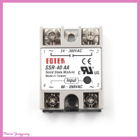 Manao Solid State Relay SSR-40AA-H 40A จริง80-250V AC ถึง90-480V AC SSR 40AA