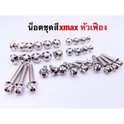 โปรดีล คุ้มค่า น็อตชุดสีxmax, Xmax300 หัวเฟือง+ดาว 33ตัว ของพร้อมส่ง เฟือง โซ่ แค ต ตา ล็อก เฟือง โซ่ เฟือง ขับ โซ่ เฟือง โซ่ คู่