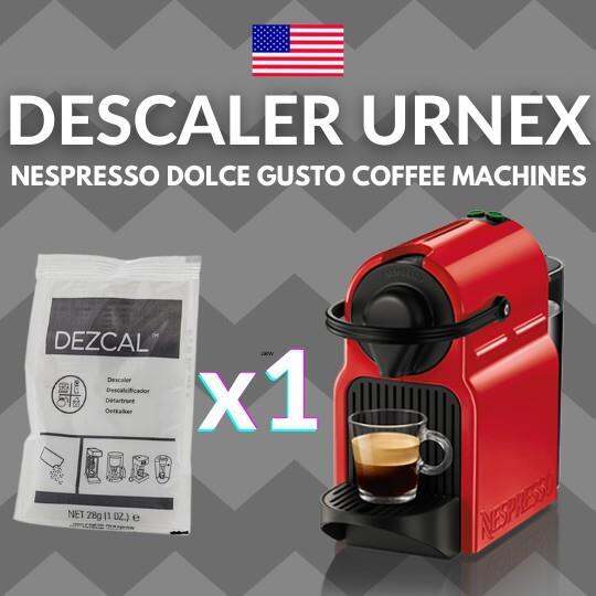 1 X DESCALER URNEX DEZCAL FOR NESPRESSO DOLCE GUSTO COFFEE MACHINE