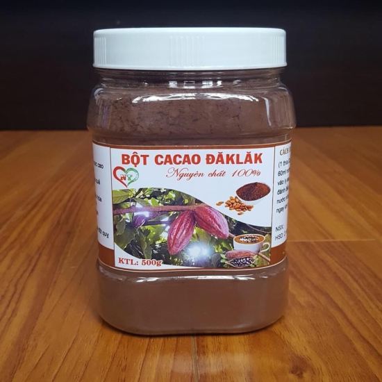 Hũ 500gram giá hủy diệt bột cacao 100% nguyên chất đắk lắk - ảnh sản phẩm 3