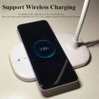 Original Gift Wireless Charger โคมไฟตั้งโต๊ะ10W Fast Charger พร้อม2W Eye Protection โต๊ะอ่านหนังสือโคมไฟข้างเตียง Adjustable