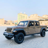 Welly 1:27ใหม่2020 Jeep Gladiator รถกระบะแบบจำลองรถจากโลหะอัลลอยด์ศิลปะทำมือโมเดลตกแต่งของเล่นแบบชุดสะสมเครื่องมือของขวัญ