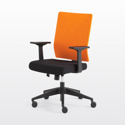 modernform เก้าอี้สำนักงาน รุ่น PI สีส้ม แขนปรับระดับไม่ได้