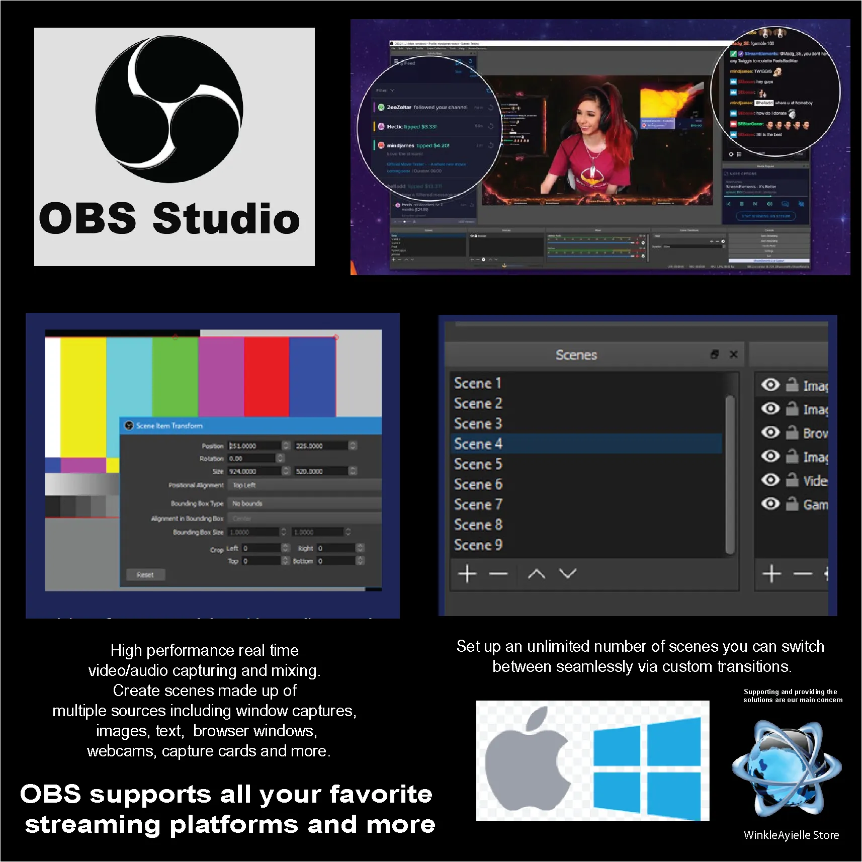 OBS Studio  for Windows-Latest Release Plus Free Learning Course |  Lazada PH