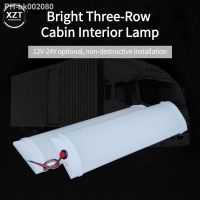 ☍ 72LED 3Rows 12V 24V Ceiling Light RV Interior Trailer Boat Cargo Camper Lamp LED Lights for Car Accessories Van Car Led Light