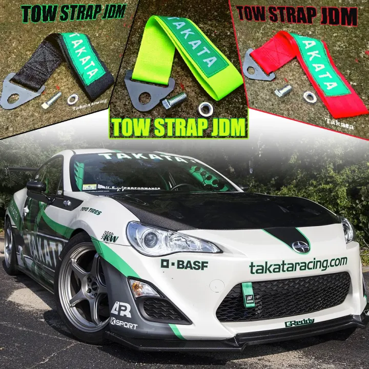 Car Towing Tow Strap Takata Racing Style High Quality JDM Japanese