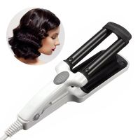 [Hot On Sale] 13Mm Ceramic Triple Barrels Curling Irons Mini Hair Curler Egg Roll Hair Crimper For Beach Waves Electric Hair Styling Tools