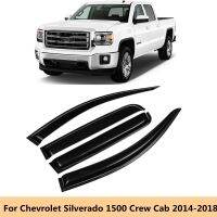 ที่บังแดดหน้าต่างรถยนต์ที่บังฝนที่กำบังสำหรับ1500 Silverado 2014 2017 2016 2015