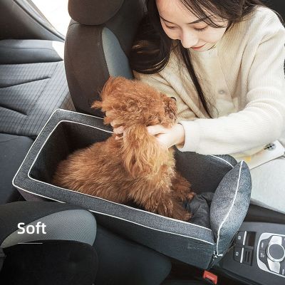 [pets baby] เดินทาง PetCatsSeat ตะกร้า Booster ศูนย์ Consol เสื่อเตียงกระเป๋าควบคุมกลาง Nonslip CarriersSmall สุนัขเปลญวน
