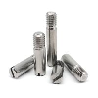 M2 M2.5 M3 M4 M5 M6 M8 M10 304 A2 Stainless Steel Outside Screw Thread Slotted Bearing Cylindrical Position Shaft Roll Dowel Pin