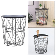 Baoblaze Modern Side Table Round Movable End Tables for Nightstand Bedroom