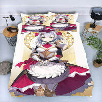 Cod COD GENSHIN 3 IN 1 ชุดผ้าปูที่นอนเดี่ยว สองขนาด สําหรับเตียงเดี่ยว เตียงคู่ NOELLE XIAO TARTAGLIA ZHONGLI BEDROOM COMFORTAB