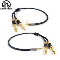 【DT】HiFi cable 3.5mm convert dual 6.5mm audio AUX cable 3.5 to 6.5 mobile computer sound card mixer cables  hot