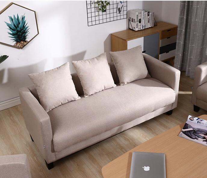 IVEA 3-Seater Fabric Sofa (Mint Green/Blue/Khaki/Dark Grey) | Lazada