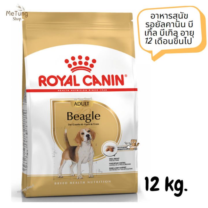 หมดกังวน-จัดส่งฟรี-royal-canin-beagle-adult-อาหารสุนัข-รอยัลคานิน-บีเกิ้ล-บีเกิล-อายุ-12-เดือนขึ้นไป-ขนาด-12-kg