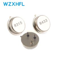 5pcs 315 433MHz Resonator Crystal Oscillator R315A R433A Quartz Through Holes Surface Acoustic Wave Oscillator KIt Round 3 pins WATTY Electronics