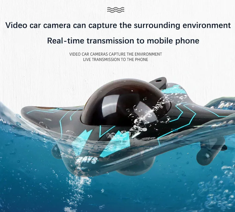 rc boat with underwater camera