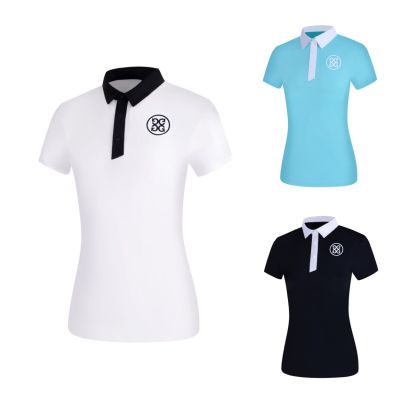 Summer golf clothing ladies short-sleeved T-shirt POLO shirt casual sports breathable GOLF womens jersey TaylorMade1 Amazingcre G4 PEARLY GATES  Titleist UTAA❄₪