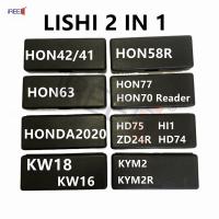 LISHI 2 IN 1 HON42/41 HON58R HON63 HON77 HD75 HD74 H0NDA2020 ZD24R KW16 KW18 KYM2 KYM2R สำหรับรถยนต์/รถ/รถจักรยานยนต์เครื่องมือช่างกุญแจ