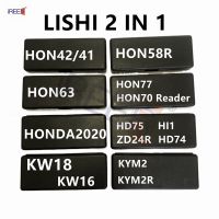 Lishi เครื่องมือล็อค Hon42 Kym2 Kw18 Hon63แบบ2 In 1/41 Hon58r Hd74 H0nda2020 Zd24r Kw16 Kym2r สำหรับรถยนต์/รถยนต์/รถจักรยานยนต์