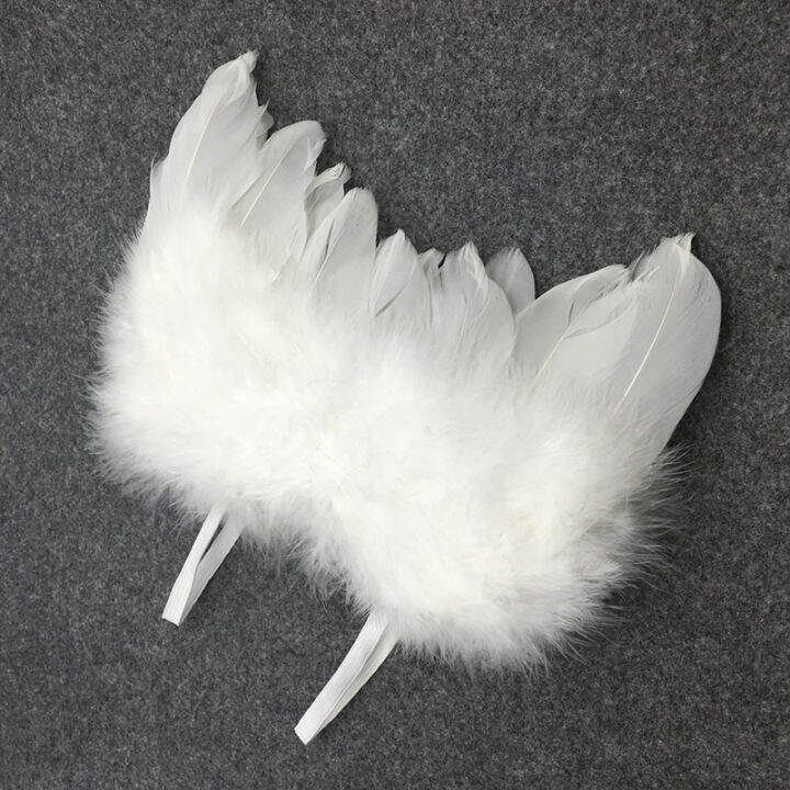 Baby Wings Newborn Lovely White Feather Angel Wings Easy to Wear Photo ...