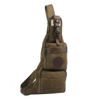 New Men Canvas Half Moon Travel Riding Shoulder Cross Body Messenger Sling Back Pack Chest Casual Bag Brand Famous