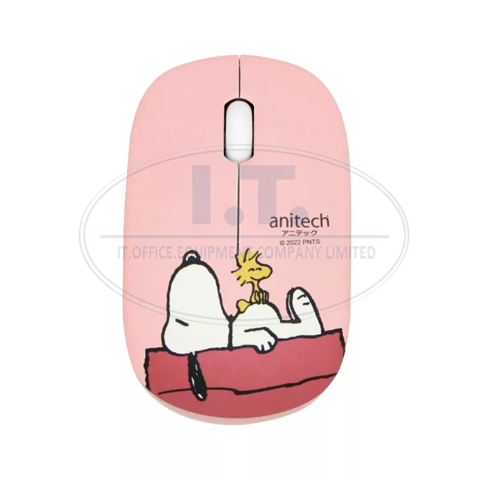 anitech-x-peanuts-เมาส์ไวเลสไร้สาย-2-4g-รุ่น-snp-w228-mi-สีชมพู