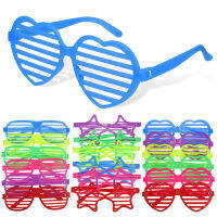 Mixic 36pcs Shutter Shade Glasses Heart Pentagram แว่นกันแดดแว่นตาแว่นตา