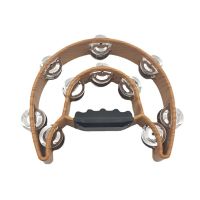 Handbell Clap Drum, Percussion Double Row Adult Tambourine Percussion Music Tambourine