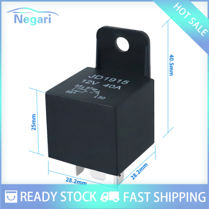 NG Motor COD Car 12V DC 4 Pin Car Automotive Fused Relay 40A Normally