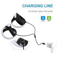 For PS VR2 Handle One Out Of Two Charging Cable for PS5 Handle 2 In 1 Magnetic Type C Fast Charging Cable For PS VR2 Controller