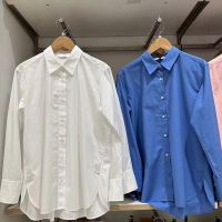 Uniqlo Fitting room womens shirt long-sleeved shirt thin jacket air-conditioning shirt autumn new product C461146/462745