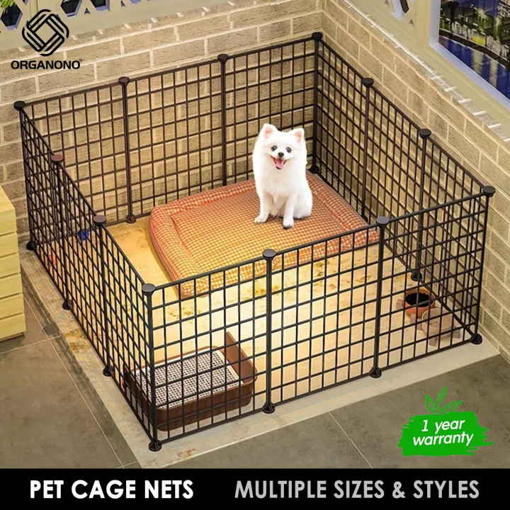 Organono DIY Big Metal Net Pet Dog Cage Adjustable Cages Home For Pet