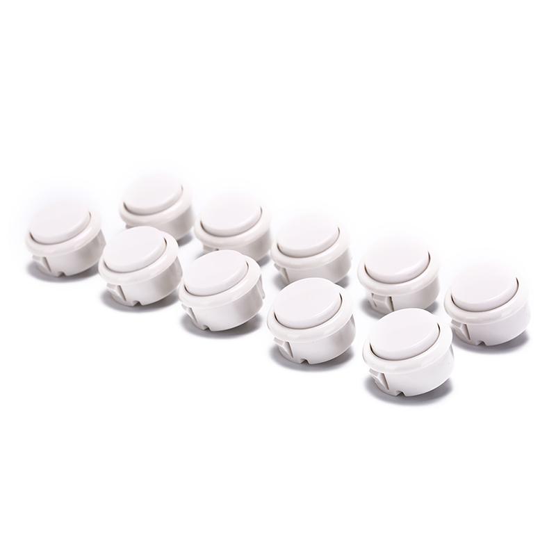 10pcs 24mm push buttons replace for arcade button games parts of 7colors KIUS 