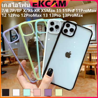 🇹🇭Ekcam หนา กันกระแทก กันรอยกล้อง เคสโทรศัพท เคสไอโฟน12 เคสไอโฟน12pro เคสไอโฟน12promax วัสดุอะคริลิค เคสไอโฟน 7/8 Plus 11 12 13 pro promax x xs xr xsmax แบบนิ่ม