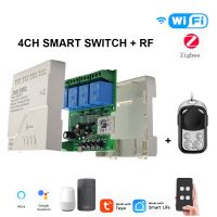 【YD】 Diy Tuya Zigbee 3.0 1ch 2ch 4ch Module WIFI Motor 12V 24V 220v Controller Relay