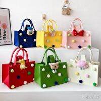 ? กระเป๋านักเรียนสำหรับเด็ก Cartoon felt cloth bag pack lovely doll shopping bags leisure female is natural the new 2022 capacity