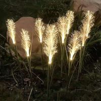 Simulation Reed Solar LED Lamp Outdoor Waterproof Garden Decor Solar Fiber Light Reed Christmas Decor Lawn Light Christmas Light