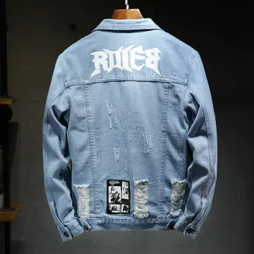 Tiger Head Embroidered Lapel Jacket Denim Jacket for Men and Women - China  Jacket and Men's Jacket price | Made-in-China.com