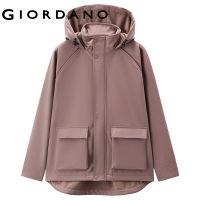 Giordano เสื้อแจ็คเก็ตแขนยาวผู้หญิง เสื้อฮู้ดแขนยาวผญ ลุคสตรีท สไตล์เกาหลี 13372783TH