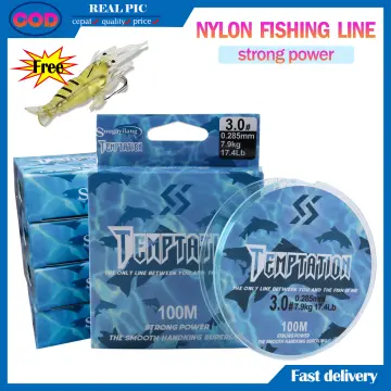 100m Fishing Line 3.5lb-36.1lb Strong Tension Nylon Leader Line