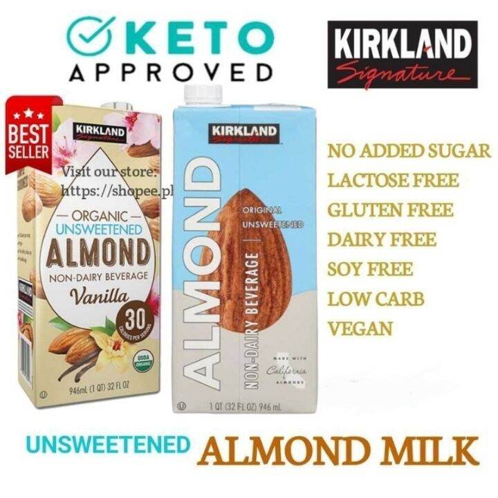 Kirkland Almond Milk Unsweetened Original Vanilla (Keto Approved