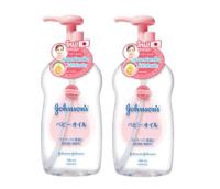 Johnsons glGentle Oil 300 ml.จอห์นสัน เจนเทิล ออยล์ เช็ดทำความสะอาดเมก้าสูตรอ่อนละมุน 300 มล.(แพ็คคู่)