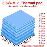 【YD】 6pcs Thermal 30x30mm Notebook Computer Router Memory Graphics Chip Cooling Non-Conductive Silicone 0.3MM 0.5MM 1.0MM